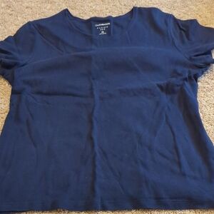 Croft & Barrow Women's Navy Blue Top